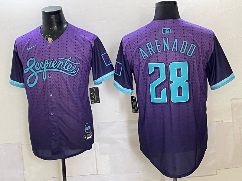 Men Arizona Diamondback #28 Arenado purple 2026 Nike MLB Jersey 0716002